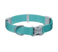 RUFFWEAR Confluence Collar, Waterproof & Odour Resistant Adjustable Dog Collar, 20"-26", Aurora Teal
