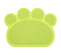 Waterproof Dog Food Mat, PVC Non Slip Pet Cat Dish Bowl Food Water Mat, Wipe Clean, 15.4x11.6in (Green)