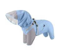 Waterproof Dog Hooded Raincoat, Suitable For Small And Medium-sized Dogs, Detachable Pet Clothing(Blue,L-suit 7-11kg)