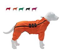 Waterproof Dog Jacket Reflective Safety Vest - Orange B-M
