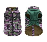 Waterproof Dog Jacket - Reflective Winter Pet Coat, Warm Dog Vest With Zipper On Back And Built-in Harness. Perfect For Small, Medium, And Large Pets During Walks, Outdoor Play, Rainy Or Snowy Weather