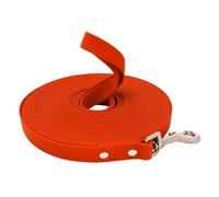 Waterproof Dog Leash Long Pvc Pet Leashes Easy To Clean Rope For Small Medium Large Big Dogs Walking Traning Lead(Orange,1.5cm X 15m)