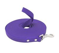 Waterproof Dog Leash Long Pvc Pet Leashes Easy To Clean Rope For Small Medium Large Big Dogs Walking Traning Lead(Purple,1.5cm X 15m)
