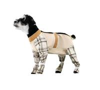 Waterproof Dog Pants with Adjustable Belly Guard - Dirt/Dust Proof Leg Covers for Small/Medium Dogs & Cats,Breathable Fabric,Outdoor All-Weather Pet Protective Gear (brown,L(4-5kg))
