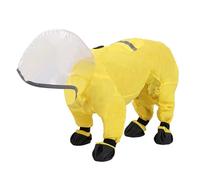 Waterproof Dog Rain Jacket for Large Dogs, Reflective Waterproof Rain Poncho for Dachshund - Lightweight and Windproof Transparent Hood for Coat, Coco