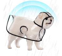 Waterproof Dog Rain Jacket - Pet Raincoat with Hood, Lightweight Pet Rain Poncho | Protective Outdoor Clothing Gear, Weather Shield for French Bulldog Pug Terrier Small Medium Dogs Wet Season Walking
