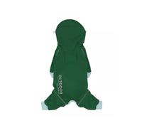 Waterproof Dog Raincoat with Hood Four-legged Pet Rain Jacket Clothes with Harness Hole Adjustable Dog Outdoor Poncho for Schnauzer and Cats