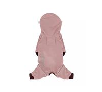 Waterproof Dog Raincoat with Hood Four-legged Pet Rain Jacket Clothes with Harness Hole Adjustable Dog Outdoor Poncho for Schnauzer and Cats