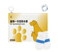 Waterproof Dog Shoes - 20pcs Boots, Wound Healing Support, Self Adhesive Puppy Footwear | Protective Outdoor Hiking Hot Pavement Snow Boots For Dogs Small Medium Large Breeds Adventure Safety