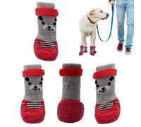 Waterproof Dog Shoes, Dog Paw Protection, Winter Waterproof Non-Slip Puppy Shoes - Breathable Dog Boots, Dog Paw Protection with Adjustable Strap for Hot Roads and
