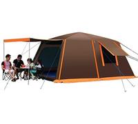 Waterproof Dome Tent with Porch Automatic Pop Up Tent Sun Shelter Easy Set Up Double LayeFamily Camping Tents with Carrying Bag for Outdoor Camping Fishing (Green 5) beautiful scenery