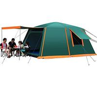 Waterproof Dome Tent with Porch Automatic Pop Up Tent Sun Shelter Easy Set Up Double LayeFamily Camping Tents with Carrying Bag for Outdoor Camping Fishing (Green 5) beautiful scenery
