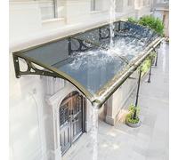 Waterproof Door Canopy 100x250cm - UV Coated Dual Drainage Easy Clean Drip Prevention Perfect for Outdoor Protection and Rain Shelter.
