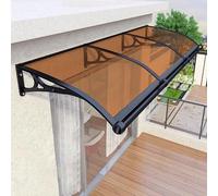 Waterproof Door Canopy Awning UV & Snow Protection Durable Aluminium Frame Rain Shelter for Porch Patio Garden Outdoor Use