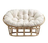 Waterproof Double Egg Rocker - Portable Garden Recliner with Extra Large Cushions for Ultimate Relaxation - Stylish Patio Furniture for Deck and Yard - Includes 1 Double Seat Cushion