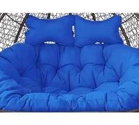 Waterproof Double Hammock Cushion 2-Person Swing Pillow Removable & Washable Egg Chair Pad Cozy Seating for Hanging Chair Durable Outdoor Swing Cushion (J)