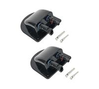 Waterproof Double Hole Wire Cable Entry Glands Curved Cable Connector Double Cables Entry Housing Junction Box Enduring for Caravans Motorhome Boats