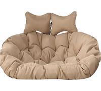 Waterproof Double Rocking Chair Cushion for 2 Large & Thick Egg Shape Washable Outdoor Seat Pad 59x43in Perfect for Patio & Garden Relaxation