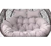 Waterproof Double Seat Hammock Swing Cushion - Removable & Washable Outdoor Lounge Pillow for 2-Person Egg Chair Ideal for Garden Patio and Balcony Relaxation