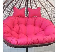Waterproof Double Swing Chair Cush, Washable Replacement Pads for Hanging Egg Chair, Thickened Hammock Seat Cush for Ultimate Comfort and Durabili