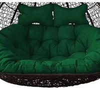 Waterproof Double Swing Chair Cushions - Washable Replacement Pads for Hanging Egg & Hammock Chairs - Thickened Seats for Ultimate Comfort & Style