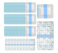 Waterproof Dressings for Wounds, Waterproof Plasters for Swimming and Daily Use, Clear Plasters and Adhesive Wound Dressing, Bandages and Dressings in Two Sizes with White PU Film 6x7cm and 9x15cm