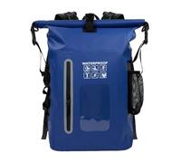 Waterproof Dry Backpack 500D PVC Mesh Material, Lightweight Multiuse Bag for Men Women, Ideal for Rafting Diving Beach Fishing Hiking Camping 25L (Yellow) (Blue)