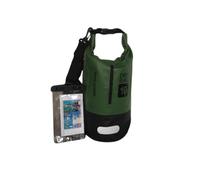 Waterproof Dry Bag 5L 10L 20L 30L | Lightweight Large Capacity Sack with Phone Pouch | Organizer Storage Bags Long Adjustable Strap Canoe/Fishing/Rafting/Swimming/Snowboarding (10L, Khaki Green)
