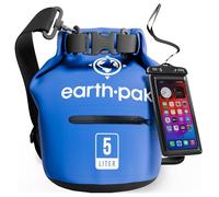 Waterproof Dry Bag - 5L Roll Top with Zip Pocket for Kayaking and Boating