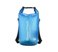 Waterproof Dry Bag, Adjustable Shoulder Strap, Sack with Phone Dry Bag, Suitable for Kayaking Boat Excursion Canoe, Fishing, Rafting, Swimming, Snowboarding (Blue,20L)