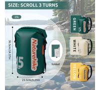 Waterproof Dry Bag Sack 10L/15L/20L Heavy Duty Dry Storage Long Adjustable Strap