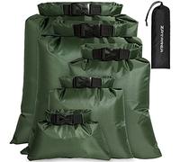 Waterproof Dry Bag Set 5Pcs, Lightweight Canoe Bags with 1.5L, 2.5L, 3.5L, 4.5L, 6L Dry Sacks Waterproof Bags for Kayaking Rafting Boating Hiking Camping Travel Backpacking Storage Boat Dry Bags