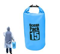 Waterproof Dry Bags for Beach - 15L Roll Top Surfing Sack | Swimming Storage Bag - for Kayakers Boaters Swimmers Fishermen Rafters Surfers Travelers Hikers Beach Trips Boating Swimming Kayaking
