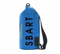 Waterproof Dry Shoulder Bag with Sealed Top PVC and Nylon Blend Touchscreen Window Buoyant Support Suitable for Kayaking Canoeing Boating Beach Walks, 10L Dry Bag, Blue, Blue