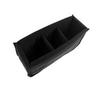 Waterproof DSLR Camera Insert Hostess Case with Adjustable Dividers for Protection, black