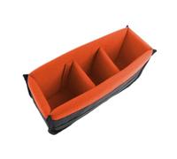 Waterproof DSLR Camera Insert Hostess Case with Adjustable Dividers for Protection, orange