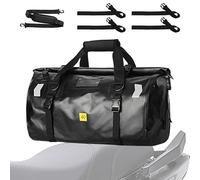Waterproof Duffel Bag - Roll Top Dry Bag | Straps for Back Seat - Large Capacity Riding Gear Organizer for Touring Camping Hiking Boating and Fishing Trips, 500D PVC 40L 52x26x43cm