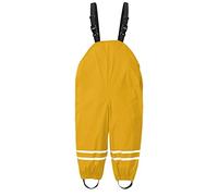 Waterproof Dungarees for Kids Children Toddlers Windproof Rain Trousers Boys Girls Childs Over Trouser Water-Resistant Overalls Lightweight Dry Suit Bottom Yellow