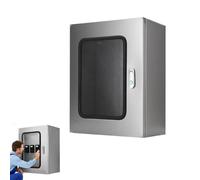 Waterproof & Dustproof Electrical Enclosure Box with Transparent Viewing Port Lockable Design Ideal for Electronic Equipment & Network Breaker (30x25x15cm)