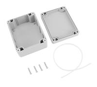 Waterproof Dustproof Junction Box IP65 ABS Plastic Junction Box Universal Electrical Boxes Project Enclosure Gray (115 * 90 * 55mm)