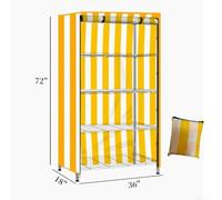 Waterproof Dustproof Protective Cover for Storage Shelves with Clear PVC Mesh Panel, Oxford Cloth WeatherResistant Design, Rollup Zipper Access(A)