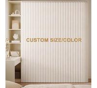Waterproof Dustproof Sliding Closet Curtain,Custom-Made Curtain for Open Shelves/Cabinets with Wardrobe Slide Rail,Dustproof Curtains Under Sink Blackout for Kitchen