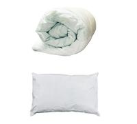 Waterproof Duvet 10.5 Tog Single Size and Pillow Polyester Soft Warm Winter Summer (Single Duvet+Pillow)