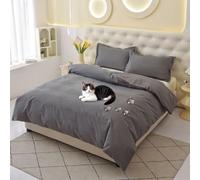 Waterproof Duvet Protector - 360° Leakproof for Incontinence & Pets - Peace of Mind for Elderly Parents, Kids & Furry Friends (G, Double)