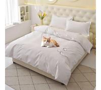 Waterproof Duvet Protector - 360° Leakproof for Incontinence & Pets - Peace of Mind for Elderly Parents, Kids & Furry Friends (A, Single)