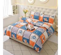 Waterproof Duvet Protector - 360° Leakproof for Incontinence & Pets - Peace of Mind for Elderly Parents, Kids & Furry Friends (C, Single)