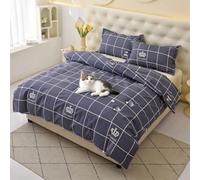 Waterproof Duvet Protector - 360° Leakproof for Incontinence & Pets - Peace of Mind for Elderly Parents, Kids & Furry Friends (F, King)