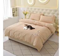 Waterproof Duvet Protector - Incontinence Protection Cover- Blocks Urine, Odours & Allergens for Elderly Care, Children & Pets (D, King)