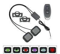 Waterproof Dynamic Devil Eyes for Motorcycle, Devil Eyes Motorcycle with Remote Control and 6 Patterns, LED Car Lights Accessories for Motorcycles, Locomotives, Tricycles, Electric Vehicles