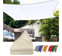 Waterproof e Sail 2x Recle Canopy 95% UV Protect Outdoor ning with Free Rope for Patio Deck Garden Beach Par - Cover
